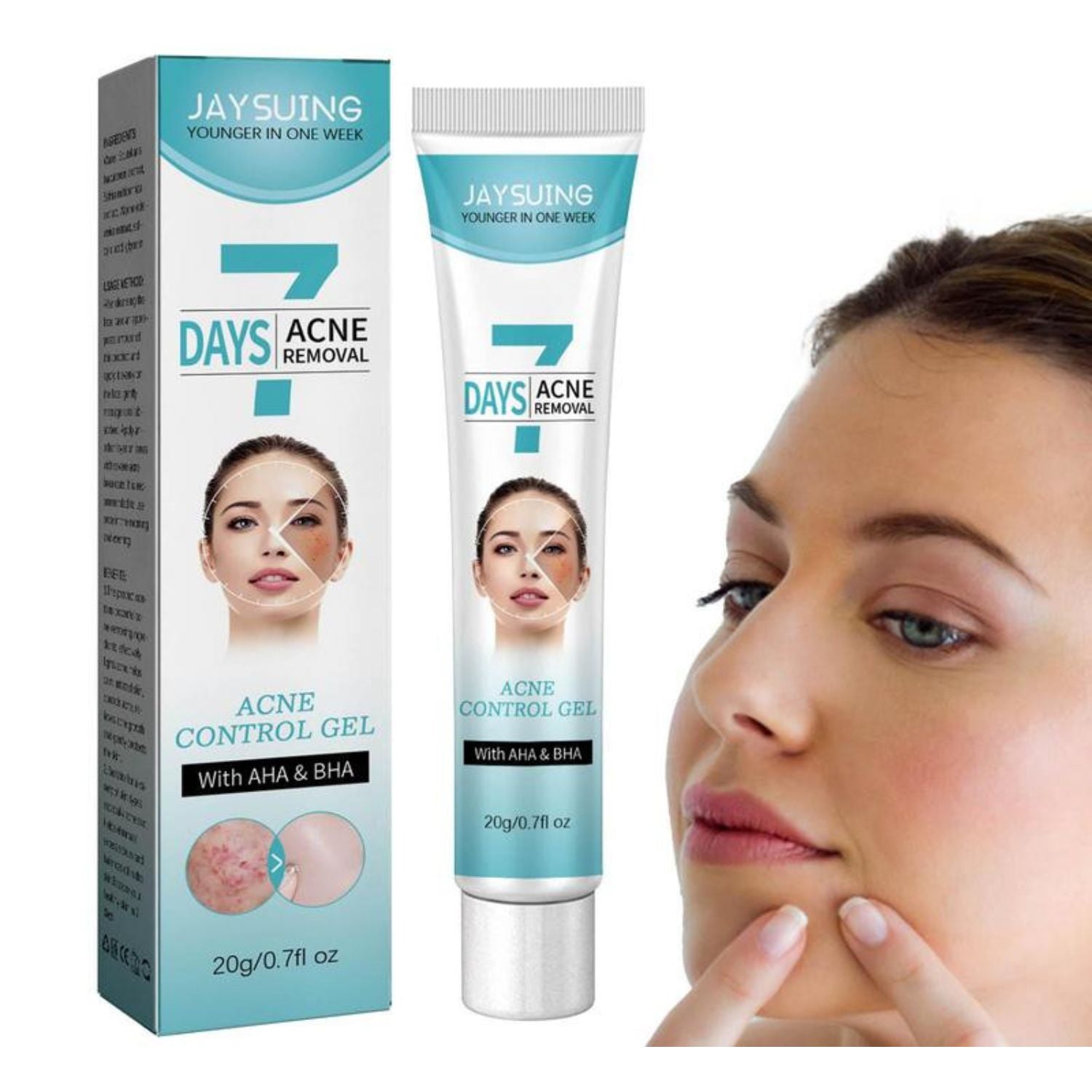 Crema tratamiento acné mascarilla facial
